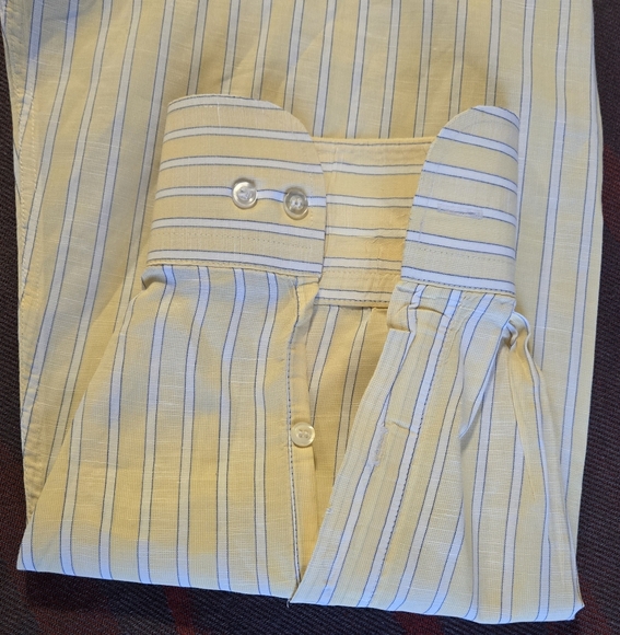 Peter Millar Men  Shirt Size Large Long Slevee 100% Cotton Botton Front - Picture 7 of 10